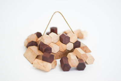 Honey Comb Pyramid - Wooden Puzzle