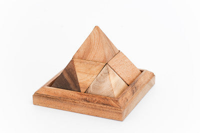 Pyramid 5 Pieces - Wooden Puzzle