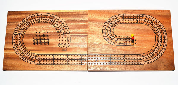 Cribbage Board 4 players - Wooden Game