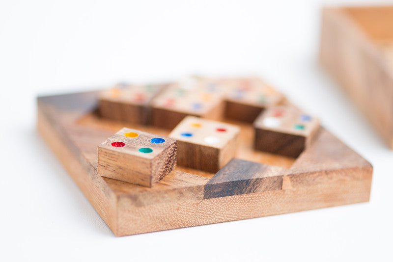 Wooden block brain teaser sales