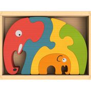 Elephant Family Puzzle