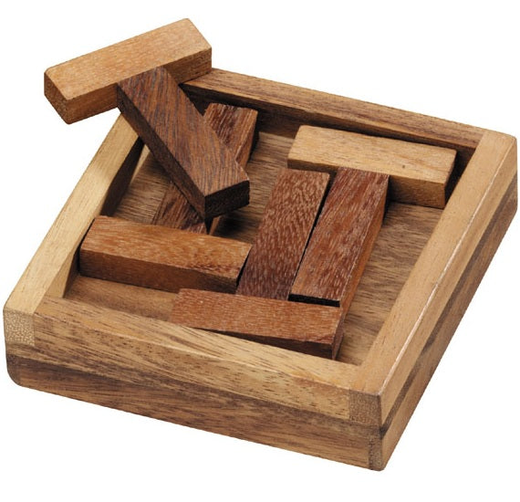 Four T Wooden Puzzle - Packing Problem
