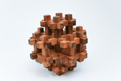 Giant 3d square - Wooden Puzzle - Solve It! Think of the