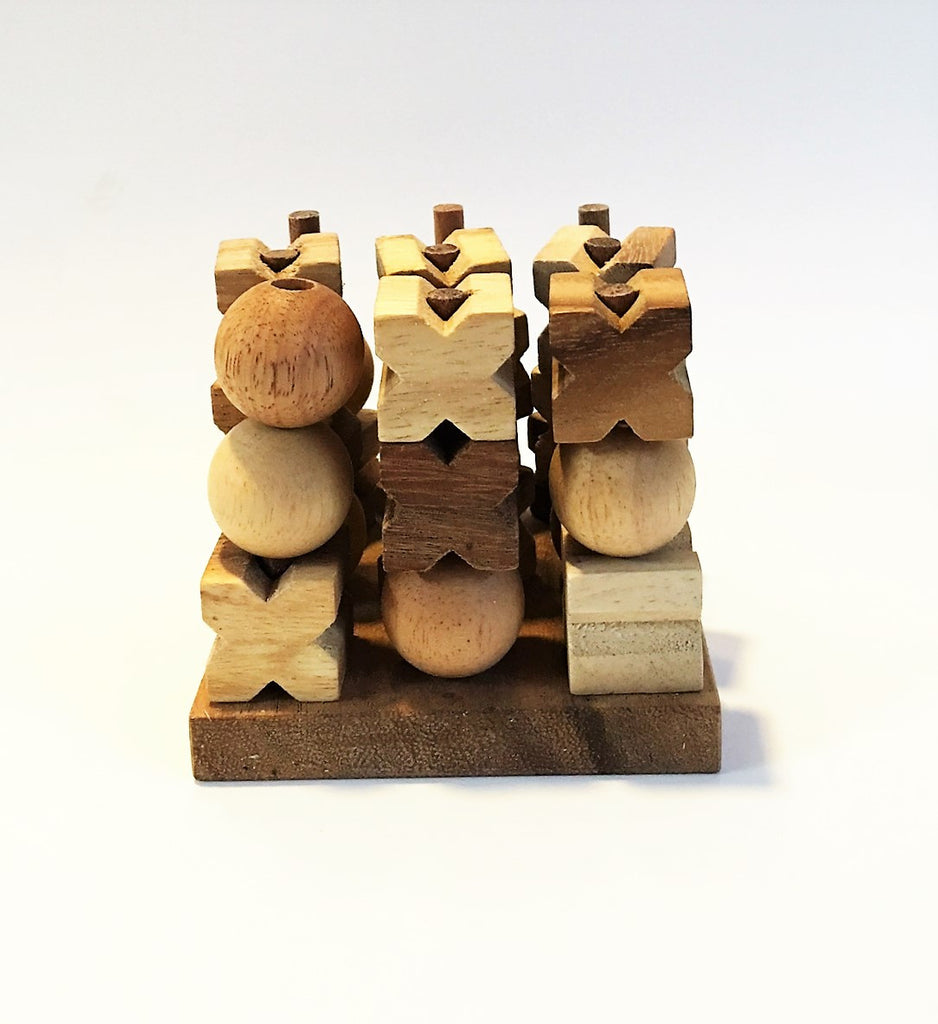 3D Tic Tac Toe (Medium) - Strategy Wooden Game