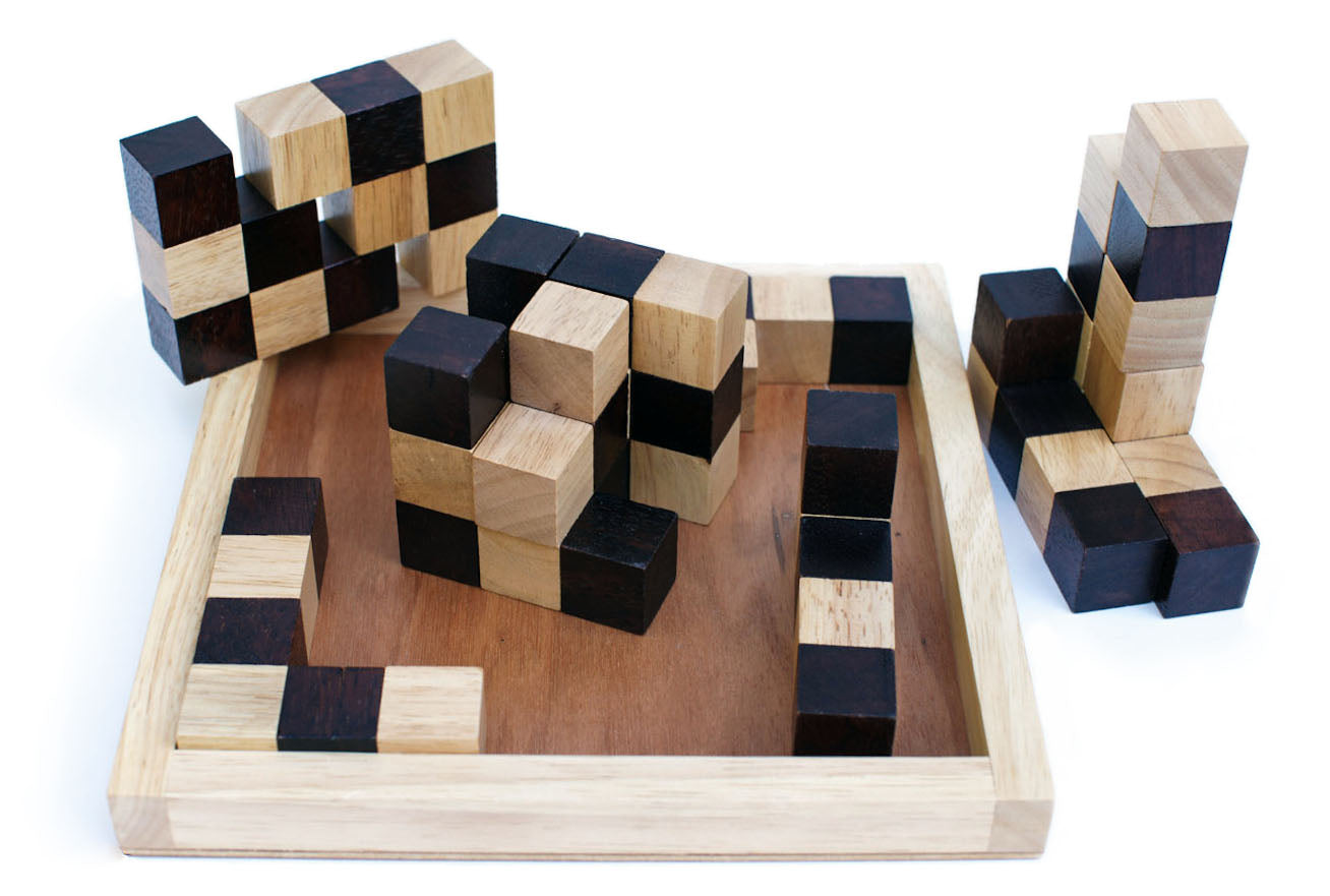 Koncy Wooden Puzzle - Brain Teaser - Solve It! Think Out of the Box