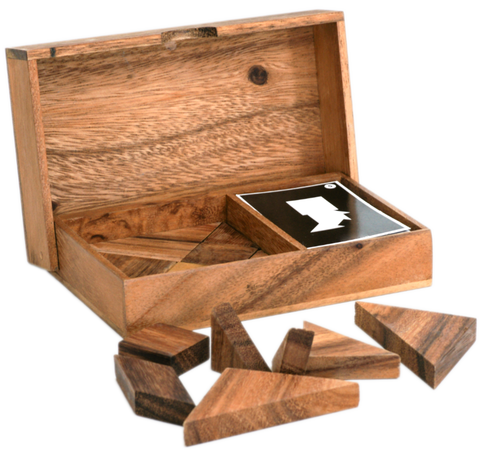 Tangram (2 x 7 Pieces)- Wooden Puzzle