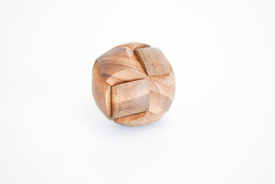 Tennis Ball - Interlocking Wooden Puzzle - Solve It! Think Out of the Box