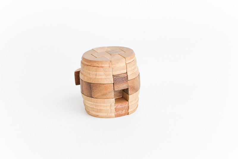 The (wine) Barrel - Interlocking Wooden Puzzle