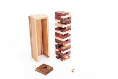 Colored Gentle Tower - Wooden Stacking Game