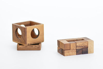Soma Cube Small - Wooden Puzzle