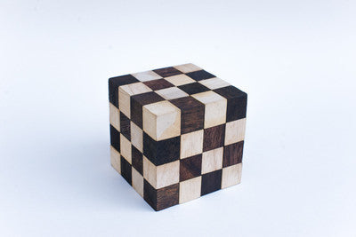 Snake Cube 4x4 - Wooden Puzzle
