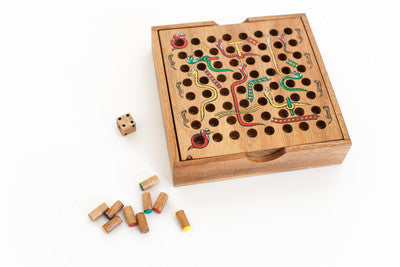 Snakes & Ladders - Wooden Game
